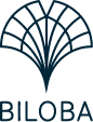 Logo Biloba zwart transparant groot