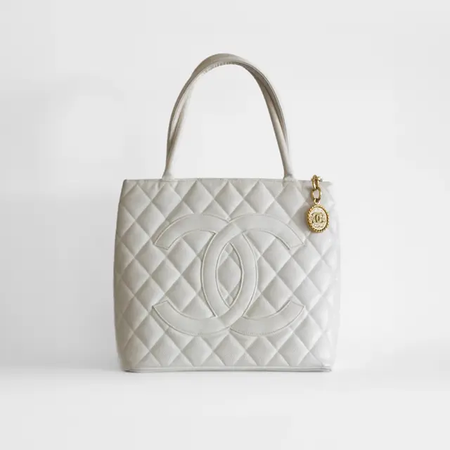 Witte vintage handtas hersteld door Biloba